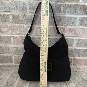 Vera Bradley Black Quilted Shoulder Bag